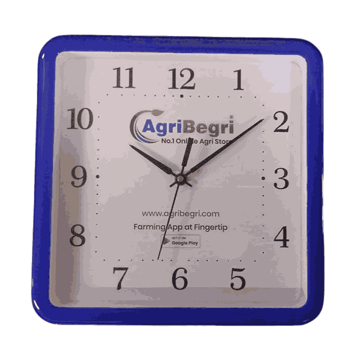 Eclat AgroxglobalSquare Wall Clock, Stylish, Durable Plastic Analog Clock For Home And Office view 2
