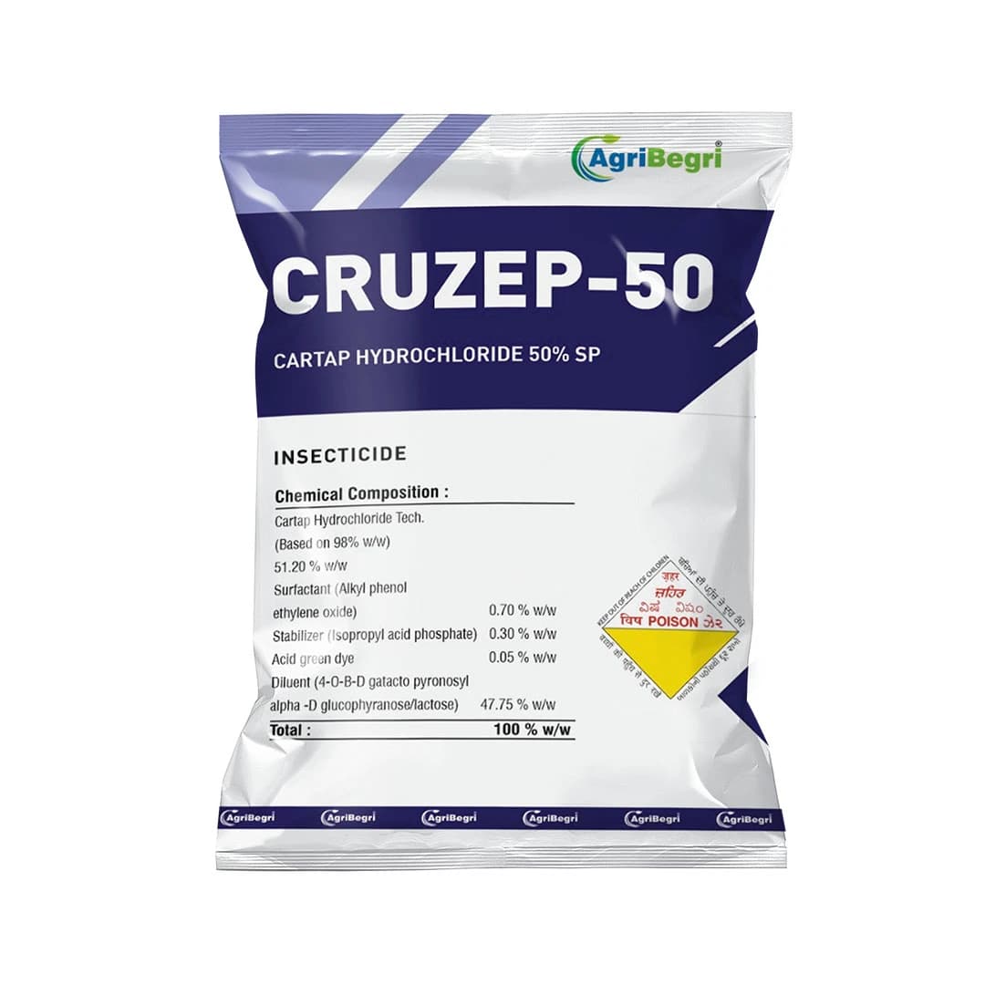 Cruzep 50 - Cartap Hydrochloride 50% SP Insecticide, Effective in Controlling All Stages of Insects